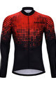 HOLOKOLO Langarm Fahrradtrikot für den Winter - INFRARED WINTER  - Rot/Schwarz