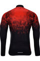 HOLOKOLO Langarm Fahrradtrikot für den Winter - INFRARED WINTER  - Rot/Schwarz