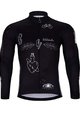 HOLOKOLO Langarm Fahrradtrikot für den Winter - BLACK OUT WINTER - Schwarz