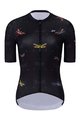 HOLOKOLO Kurzarm Radtrikot und Shorts - DRAGONFLIES ELITE LADY - Schwarz