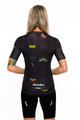 HOLOKOLO Kurzarm Radtrikot und Shorts - DRAGONFLIES ELITE LADY - Schwarz