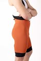 HOLOKOLO Kurze Fahrradhose mit Trägern - ELITE - Braun/Schwarz