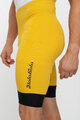 HOLOKOLO Fahrradshorts ohne Träger - ELITE - Schwarz/Gelb
