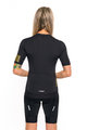 HOLOKOLO Kurzarm Fahrradtrikot - VICTORIOUS GOLD LADY - Schwarz