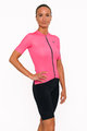 HOLOKOLO Kurzarm Radtrikot und Shorts - VICTORIOUS LADY - Schwarz/Rosa