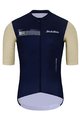 HOLOKOLO Kurzarm Radtrikot und Shorts - VIBES - Schwarz/ivory/Blau