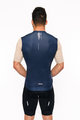 HOLOKOLO Kurzarm Fahrradtrikot - VIBES - Blau/Elfenbein