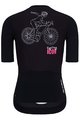 HOLOKOLO Kurzarm Fahrradtrikot - ICON ELITE LADY - Schwarz/Weiß/Rosa