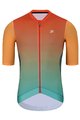 HOLOKOLO Kurzarm Radtrikot und Shorts - INFINITY - Orange/Rot/Grün/Schwarz