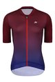 HOLOKOLO Kurzarm Radtrikot und Shorts - INFINITY LADY - Schwarz/bordeaux/Blau