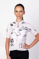 HOLOKOLO Kurzarm Fahrradtrikot - TATTOO ELITE LADY - Elfenbein/Schwarz