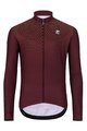 HOLOKOLO Langarm Radtrikot und Hose - STARLIGHT WINTER - bordeaux/Schwarz