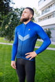 HOLOKOLO Langarm Fahrradtrikot für den Winter - ARROW WINTER - Blau