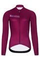 HOLOKOLO Langarm Radtrikot und Hose - VIBES LADY WINTER - Rosa/Schwarz