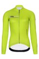 HOLOKOLO Langarm Radtrikot und Hose - VIBES LADY WINTER - Gelb/Schwarz