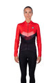 HOLOKOLO Langarm Fahrradtrikot für den Winter - ARROW LADY WINTER - Rot/Schwarz