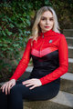 HOLOKOLO Langarm Fahrradtrikot für den Winter - ARROW LADY WINTER - Rot/Schwarz