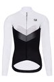 HOLOKOLO Langarm Radtrikot und Hose - ARROW LADY WINTER - Weiß/Schwarz