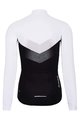 HOLOKOLO Langarm Radtrikot und Hose - ARROW LADY WINTER - Weiß/Schwarz