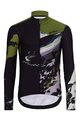 HOLOKOLO Langarm Radtrikot und Hose - CAMOUFLAGE WINTER - Schwarz/Grün