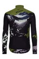 HOLOKOLO Langarm Fahrradtrikot für den Winter - CAMOUFLAGE WINTER - Grün/Schwarz