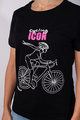 NU. BY HOLOKOLO Kurzarm Fahrrad-Shirt - ICON LADY  - Schwarz