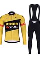 BONAVELO Radtrikot und Hose für den Winter - JUMBO-VISMA 2023 WNT - Schwarz/Gelb