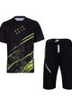 HOLOKOLO MTB Radtrikot und Hose - UNIVERSE MTB - Schwarz/Gelb