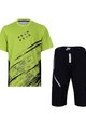 HOLOKOLO MTB Radtrikot und Hose - UNIVERSE MTB - Gelb/Schwarz