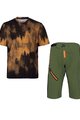 HOLOKOLO MTB Radtrikot und Hose - NIGHTFALL MTB - Orange/Grün/Schwarz