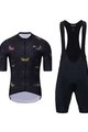 HOLOKOLO Kurzarm Radtrikot und Shorts - DRAGONFLIES ELITE - Schwarz