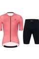 HOLOKOLO Kurzarm Radtrikot und Shorts - VICTORIOUS LADY - Schwarz/Rot