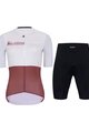 HOLOKOLO Kurzarm Radtrikot und Shorts - VIBES LADY - Rot/Weiß/Schwarz