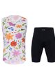 HOLOKOLO ärmelloses Trikot und kurze Hose - FLORAL ELITE LADY - mehrfarbig/Schwarz/Weiß