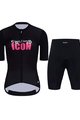 HOLOKOLO Kurzarm Radtrikot und Shorts - ICON ELITE LADY - Schwarz