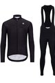 HOLOKOLO Langarm Radtrikot und Hose - STARLIGHT WINTER - Schwarz