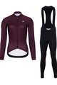 HOLOKOLO Langarm Radtrikot und Hose - STARLIGHT LADY W - Lila/Schwarz