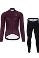 HOLOKOLO Langarm Radtrikot und Hose - STARLIGHT LADY W - Schwarz/Lila