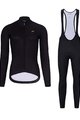 HOLOKOLO Langarm Radtrikot und Hose - PHANTOM LADY WINTER - Schwarz