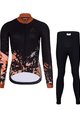 HOLOKOLO Langarm Radtrikot und Hose - CAMOUFLAGE LADY W - Braun/Schwarz