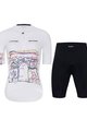 HOLOKOLO Kurzarm Radtrikot und Shorts - MAAPPI II. ELITE L - Weiß/Schwarz/mehrfarbig