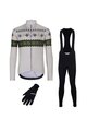 HOLOKOLO Radtrikot und Hose für den Winter - FROSTTRAIL WINTER - Grün/Schwarz/Grau