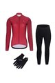 RIVANELLE Fahrradjacke und Hose für den Winter - PERFORMANCE WINTER - Schwarz/bordeaux