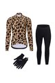 RIVANELLE Fahrradjacke und Hose für den Winter - WILDCAT II WINTER - Beige/Schwarz