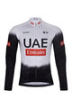 BONAVELO Langarm Radtrikot und Hose - UAE 2025 WINTER - Weiß/Schwarz