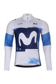 BONAVELO Langarm Radtrikot und Hose - MOVISTAR 2025 WINTER - Blau/Schwarz/Weiß