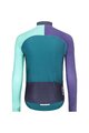 HOLOKOLO Langarm Radtrikot und Hose - PERFORMANCE WINTER - Schwarz/Lila/Grün