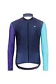 HOLOKOLO Langarm Radtrikot und Hose - PERFORMANCE WINTER - Schwarz/Lila/Grün