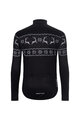HOLOKOLO Langarm Radtrikot und Hose - FROSTTRAIL WINTER - Schwarz