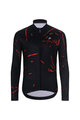 HOLOKOLO Langarm Radtrikot und Hose - PASSION WINTER - Schwarz/Rot